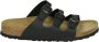 BIRKENSTOCK Slippers Dames Soft Foodbed Maat: 36 Materiaal: Leer Kleur: Zwart - Thumbnail 3