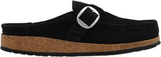 Birkenstock Zwarte Buckley slides Black Dames
