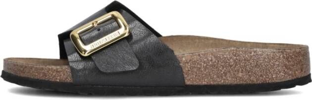 Birkenstock Zwarte Cushion Buckle Slippers
