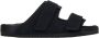 Birkenstock Zwarte Instap Sandalen met Verlengde Banden en Handstiksel Details Black - Thumbnail 2