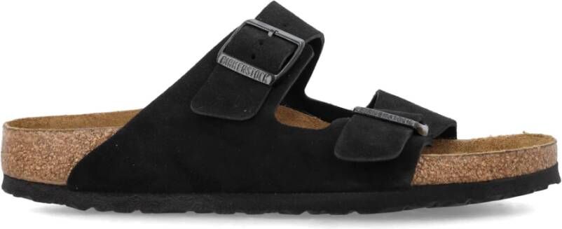 Birkenstock Arizona Soft Footbed Slippers Black Heren