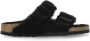 Birkenstock Zwarte Lamb Fur Sleepers met Logoed Gespen Black Dames - Thumbnail 3