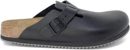 Birkenstock Boston naturleder fusion zwart narrow sandalen uni (060196)