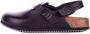 Birkenstock Zwarte leren sandalen met verstelbare gesp Black Heren - Thumbnail 1
