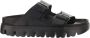 Birkenstock Zwarte Leren Verstelbare Strap Sandalen Black Dames - Thumbnail 26