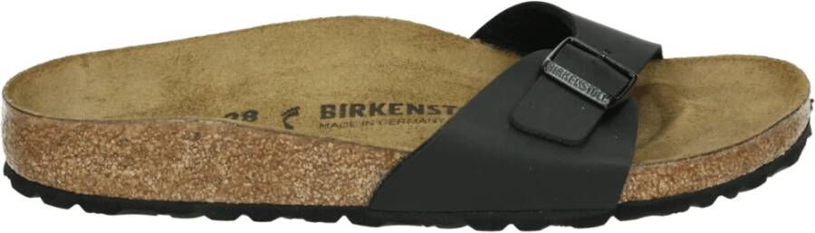 Birkenstock Zwarte Madrid Eén-Band Sandaal