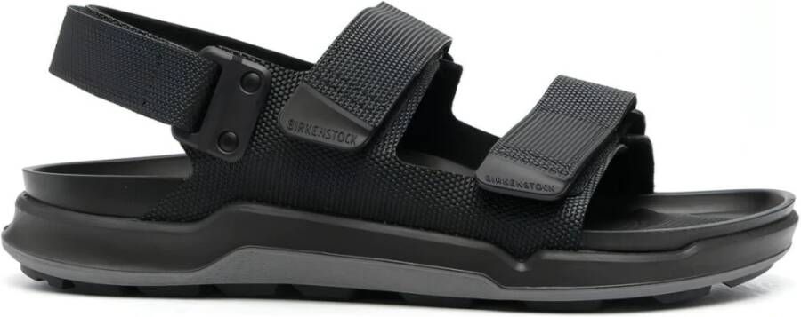 Birkenstock Comfortabele Platte Sandalen voor Mannen Black Heren