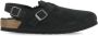 Birkenstock Zwarte Suède Sandalen met Shearling Black Dames - Thumbnail 12