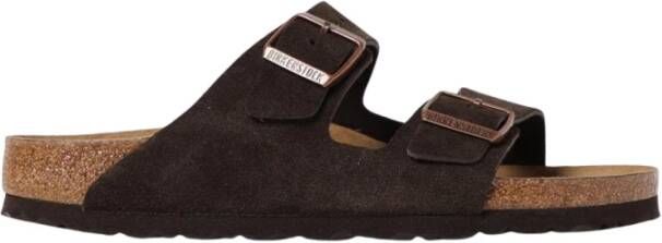 Birkenstock Zwarte Suède Sandalen voor Mannen