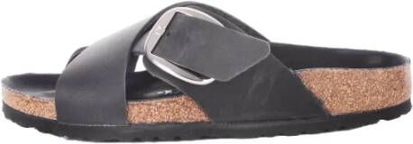 Birkenstock "Zwarte zomersliders" Zwart Dames