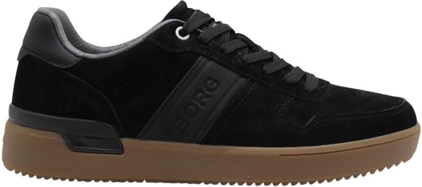 Björn Borg Spin Suede Sneaker Heren Lage Schoen Mannen Zwart Suede - Foto 8