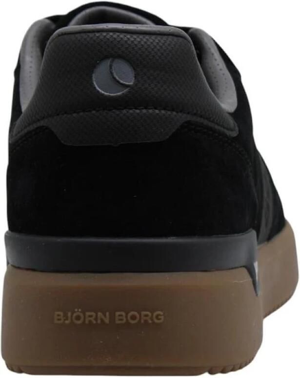 Björn Borg Spin Suede Sneaker Heren Lage Schoen Mannen Zwart Suede - Foto 10