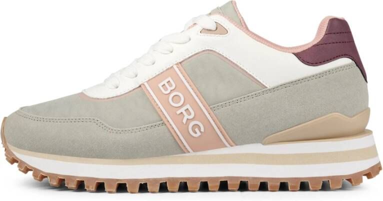 Björn Borg Chunky Runner Sneaker met Logo Detail Grijs Dames