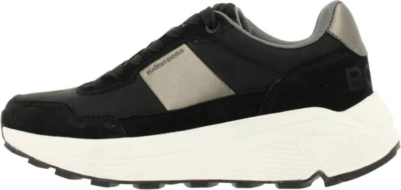 Björn Borg Chunky Runner Sneaker met Metalen Details Zwart Dames