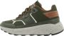 Björn Borg Chunky Runner Sneaker met Metalen Merkembleem Groen Heren - Thumbnail 2