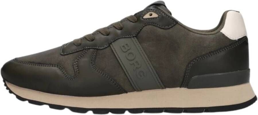 Björn Borg Groene Leatherlook Lage Sneakers Green Heren - Foto 3