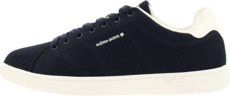 Björn Borg Heren Lage Gebreide Sneakers Blauw Heren