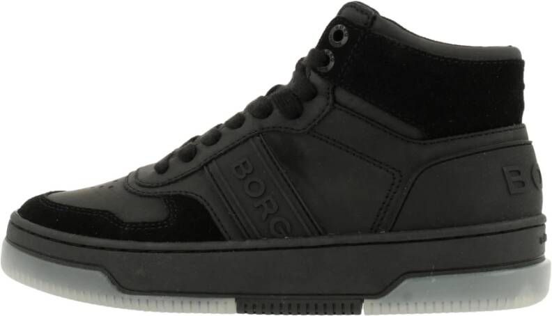 Björn Borg Hoge Sneaker T2300 BO MID SUE W Zwart Dames