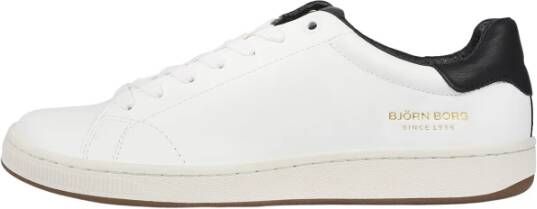 Björn Borg Klassieke Twist Sneaker met Metallic Logo Details Wit Heren