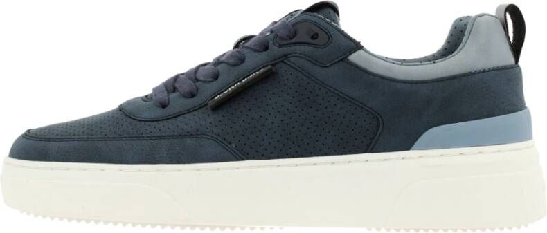 Björn Borg Lage Nubuck Leren Sneaker T1920 PRF Blauw Heren