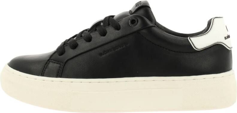 Björn Borg Lage Sneakers met PU Leren Bovenwerk Zwart Dames