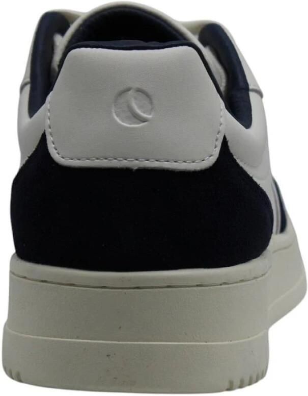 Björn Borg Victory Leren Sneaker Heren Lage Schoen Mannen Wit Donkerblauw - Foto 4