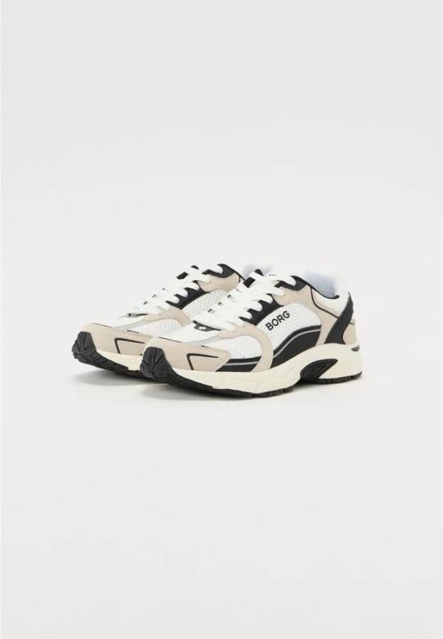 Björn Borg Moderne Wit Zwarte Sneaker