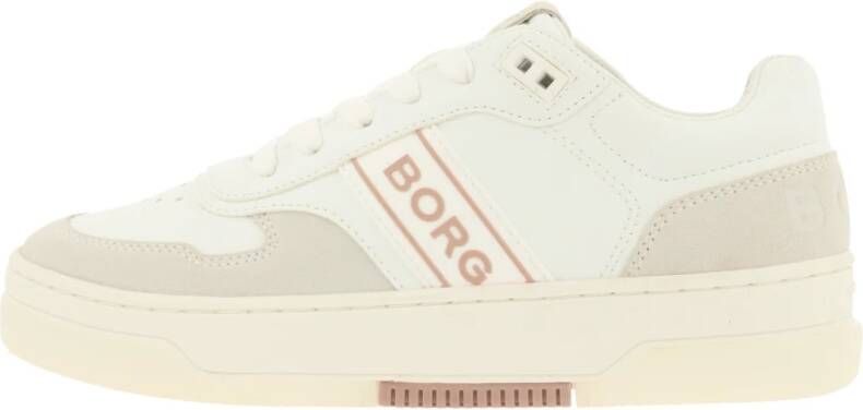 Björn Borg T2300 MET Tennis Geïnspireerde Sneaker White Dames - Foto 4