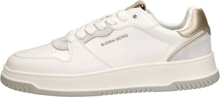 Björn Borg Wit Zand Leren Sneaker