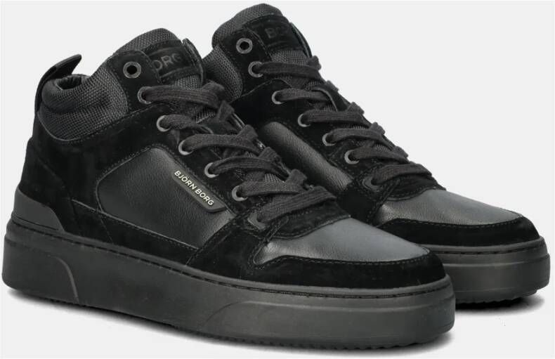 Björn Borg Zwarte Tennis Mid-Top Sneaker