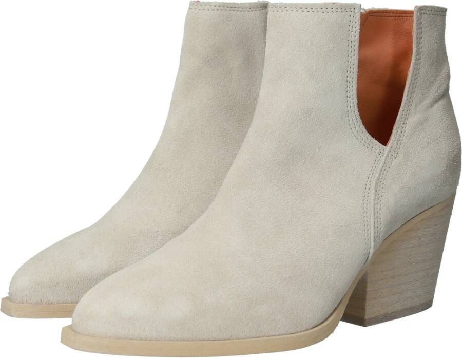 Blackstone Abby Zl90 Ankle Boots Beige Dames