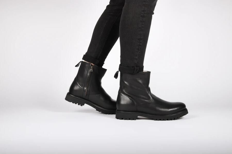 Blackstone Winter leren laarzen met rits Black Heren - Foto 2