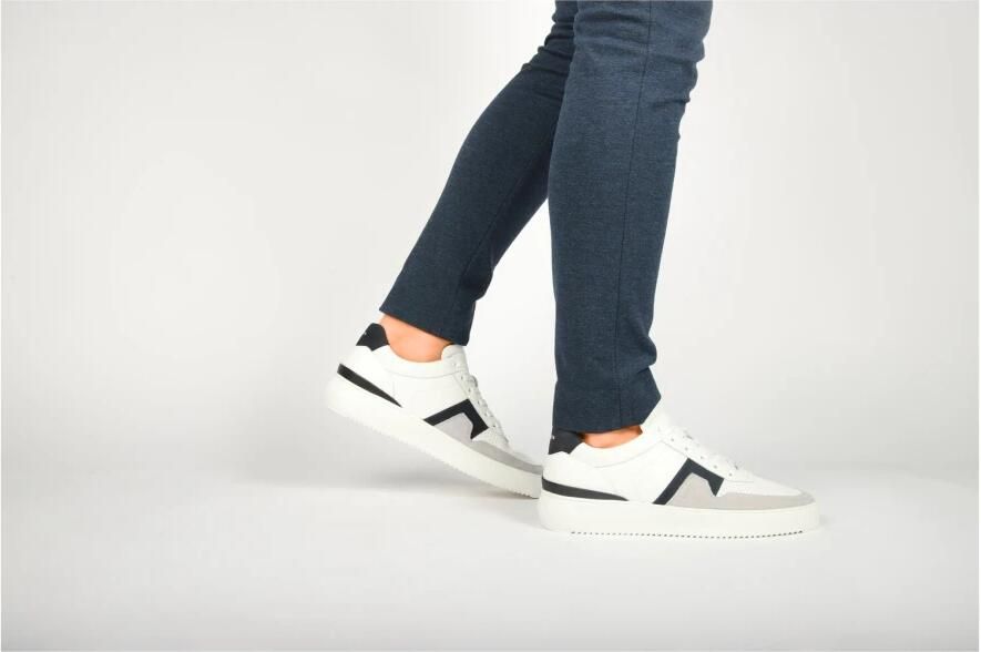 Blackstone MARBLE COLTON DG513 White Dark Blue Sneaker (low) Heren White - Foto 2