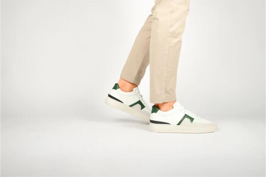 Blackstone MARBLE COLTON DG513 White Green Sneaker (low) Heren White - Foto 2