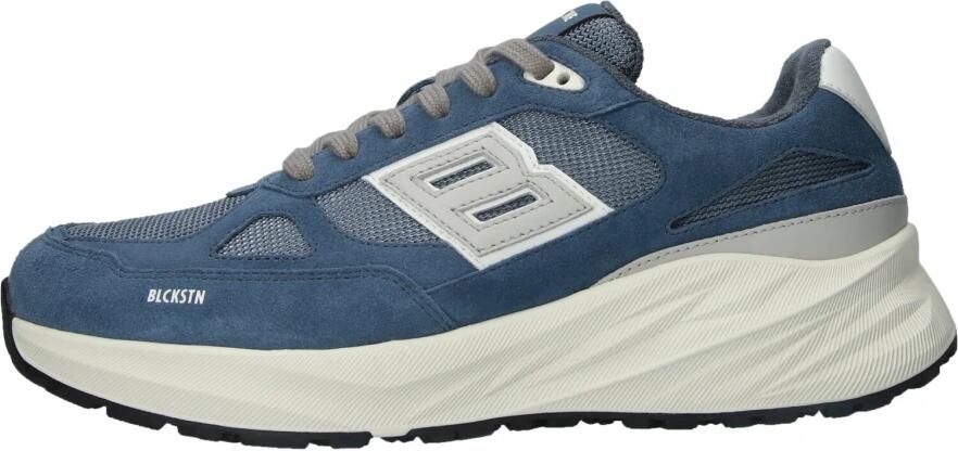 BLACKSTONE Lage Sneakers Heren Flint Moss Maat: 44 Materiaal: Suède Kleur: Blauw