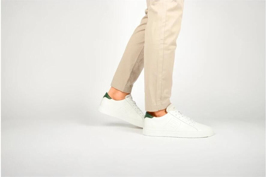 BLACKSTONE Lage Sneakers Heren Slate Harper Perf Maat: 41 Materiaal: Suède Kleur: Wit - Foto 3