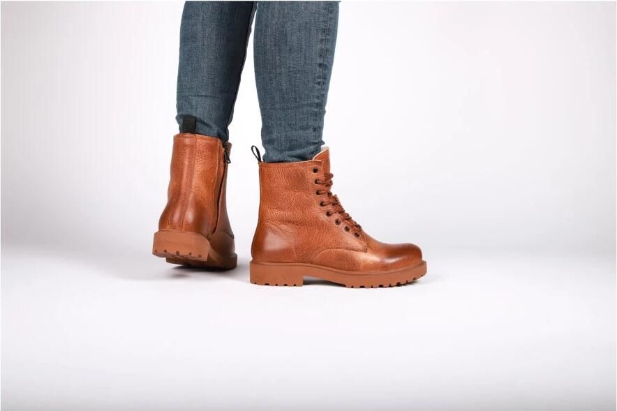Blackstone WL02 CUOIO LACE UP BOOT SHEEPSKIN Vrouw Cognac - Foto 2