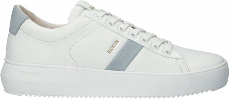 Blackstone Blauw Wit Sneaker Lage Top White Dames