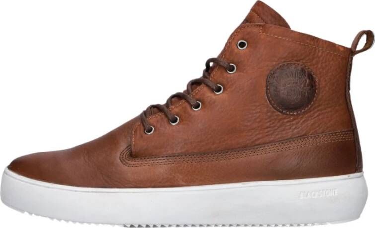BLACKSTONE Hoge Sneakers Heren Aspen Maat: 44 Materiaal: Leer Kleur: Bruin - Foto 2