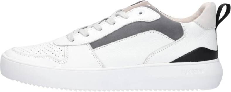 BLACKSTONE Lage Sneakers Heren Mykel Maat: 43 Materiaal: Leer Kleur: Wit - Foto 4