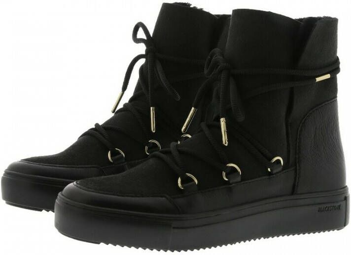 Blackstone UKI UL87 NERO HIGH-TOP SHEEPSKIN Vrouw Black - Foto 2