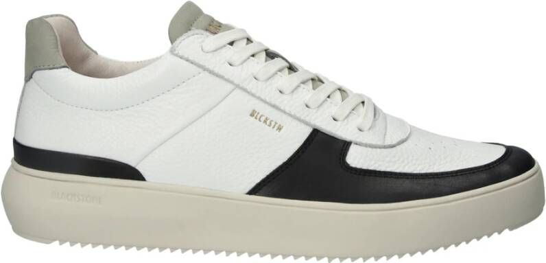 Blackstone Radley White-black Sneaker (mid) White Heren