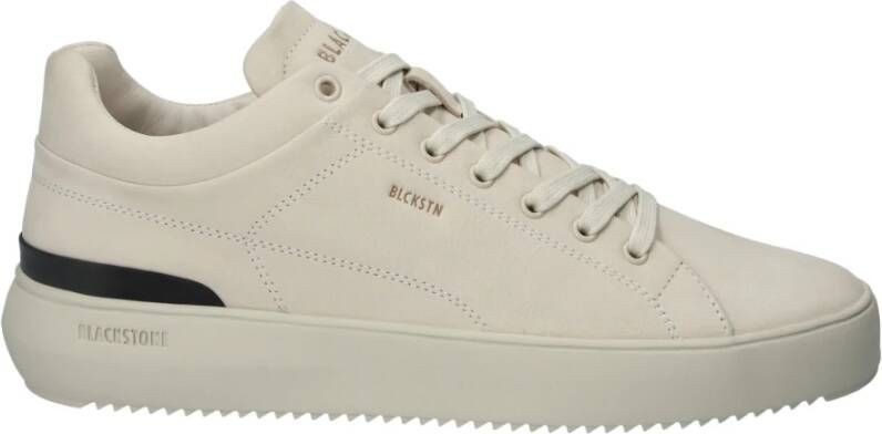 Blackstone Sand Sneaker Mid Stijl Beige Heren