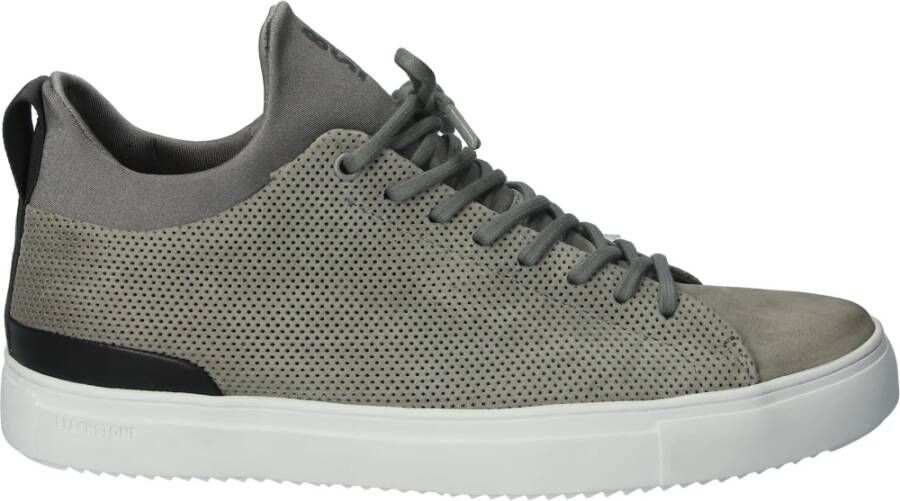 Blackstone Sg28 Grey Flannel MID Sneaker Grijs Heren