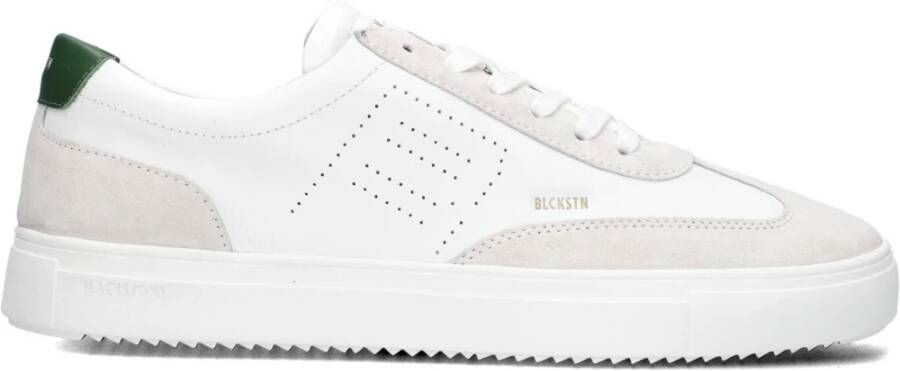 BLACKSTONE Lage Sneakers Heren Slate Harper Perf Maat: 45 Materiaal: Suède Kleur: Wit - Foto 2