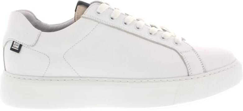 BLACKSTONE Lage Sneakers Heren Xg10 Leer Blauw wit gestreept - Foto 2