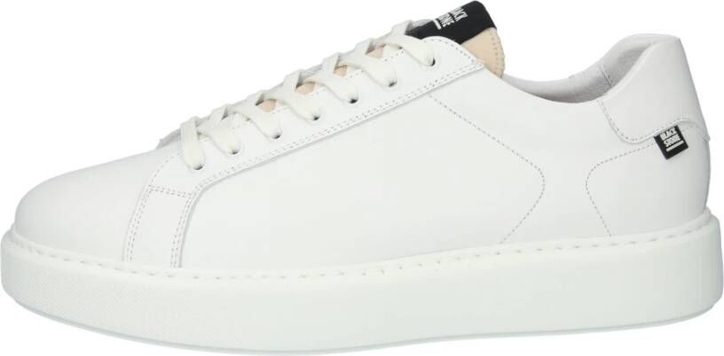 BLACKSTONE Lage Sneakers Heren Xg10 Leer Blauw wit gestreept - Foto 3