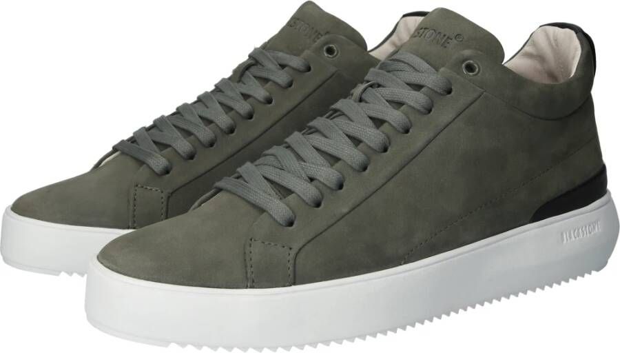 Blackstone Trevor Yg23 Mullet Basil Mid-Sneaker Groen Heren