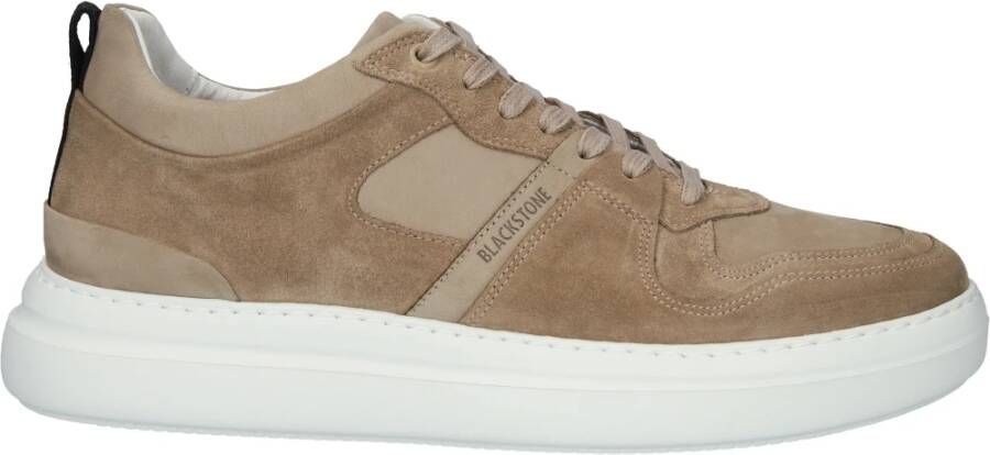 Blackstone Wg70 taupe lage sneaker Bruin Heren
