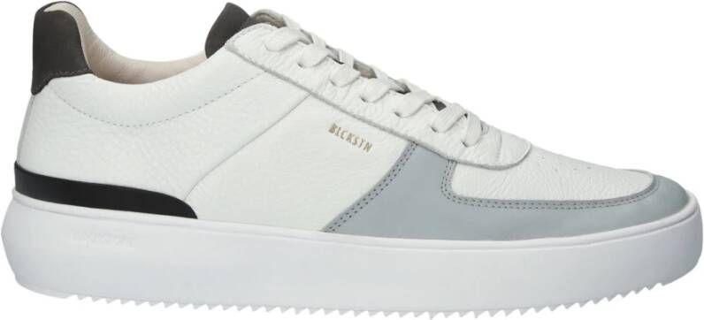 Blackstone Wit Grijs Sneaker Mid Stijl White Heren